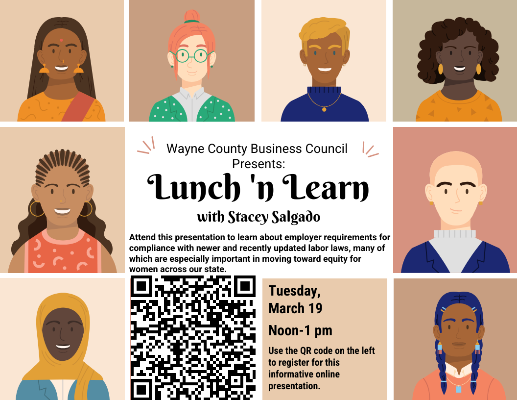 WCBC Lunch 'n Learn with Stacey Selgado event poster